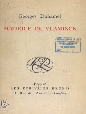 cover image of Maurice de Vlaminck